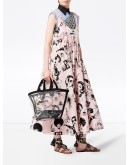 sheer logo tote bag