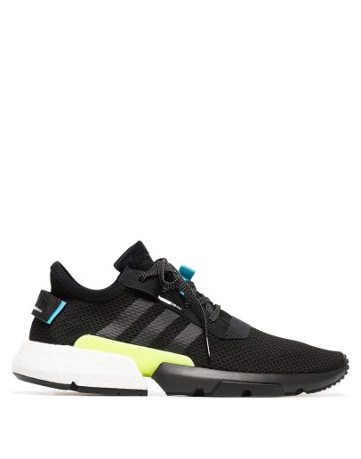 black, blue and yellow pod-s3.1 sneakers