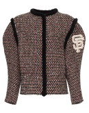 embroidered tweed jacket
