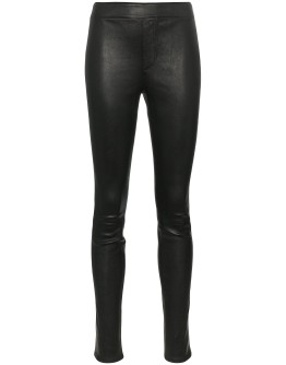 stretch leather leggings