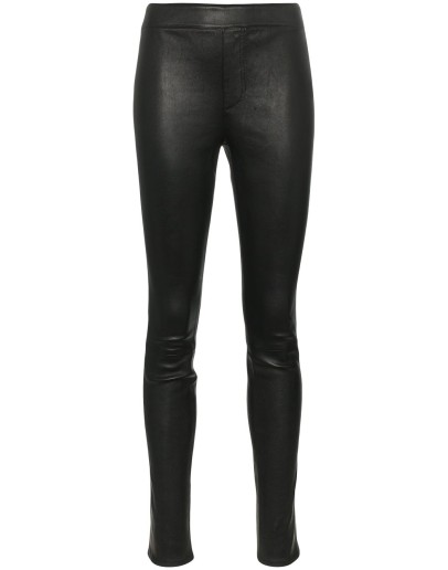 stretch leather leggings
