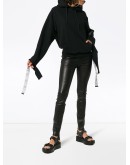 stretch leather leggings