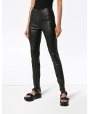 stretch leather leggings