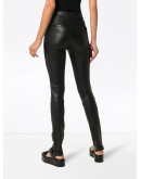 stretch leather leggings