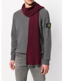 ribbed knit scarf