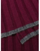 ribbed knit scarf