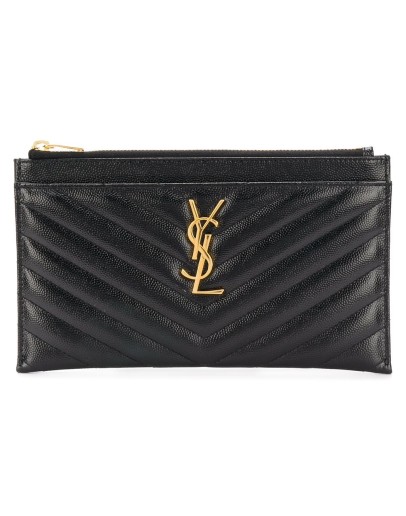 Monogram matelassé quilted clutch