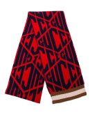 logo printed scarf 