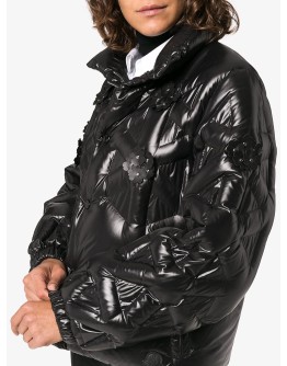 Rubellite flower-embellished jacket 