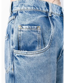 cutout details wide jeans