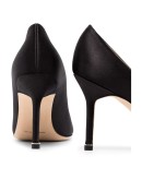 black Hangisi 90 satin pumps