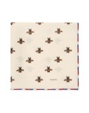 Bees print silk pocket square