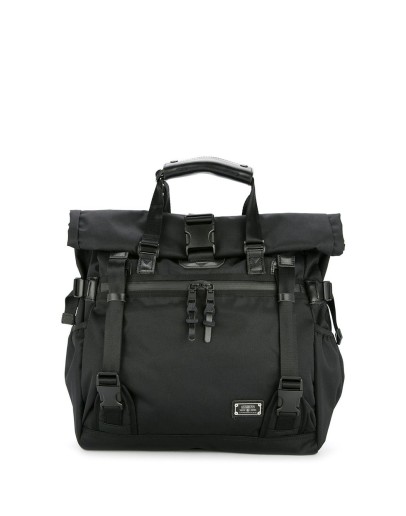 double buckle tote bag