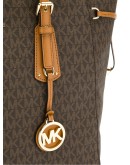 monogram print tote