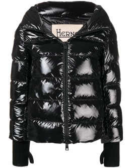 shiny padded coat