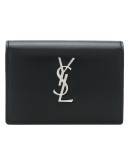 Monogram snap-button cardholder