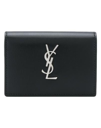 Monogram snap-button cardholder