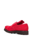 calf-hair lace-up shoes