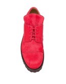 calf-hair lace-up shoes
