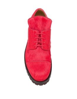 calf-hair lace-up shoes