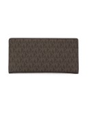 monogram print wallet