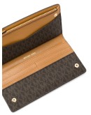 monogram print wallet