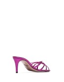 fuchsia 65 metallic leather sandals