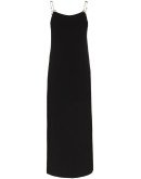 star embellished chain strap maxi dress