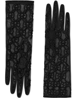 Tulle gloves with GG motif