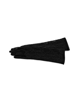 Tulle gloves with GG motif