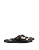 Leather slipper with NY Yankees™ patch