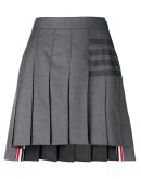 4-Bar pleated mini skirt