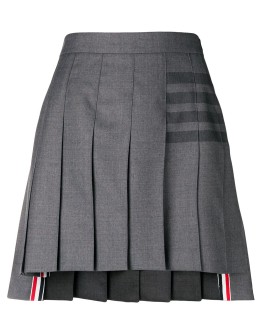 4-Bar pleated mini skirt