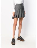 4-Bar pleated mini skirt