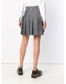 4-Bar pleated mini skirt