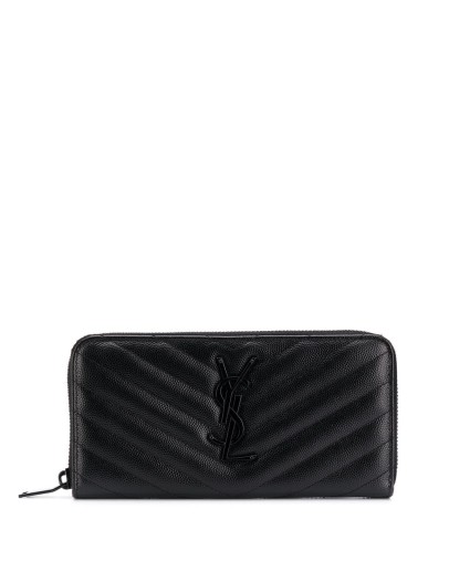 Monogram zip-around wallet