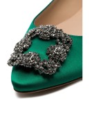 jade green Hangisi brooch embellished pumps