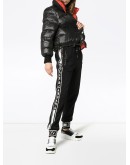 logo stripe cotton track pants