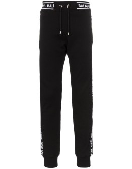 logo stripe track trousers