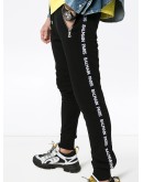 logo stripe track trousers