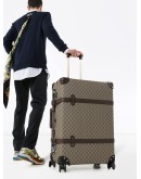 Globe-Trotter GG canvas suitcase