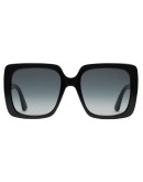 Rectangular-frame acetate sunglasses