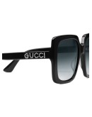 Rectangular-frame acetate sunglasses