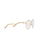 Rectangular-frame metal glasses