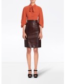 matte nappa skirt