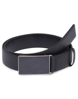 Saffiano leather belt