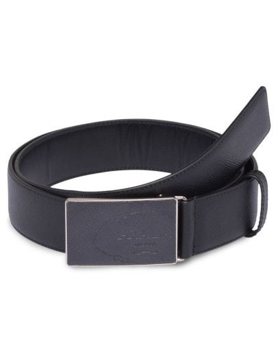 Saffiano leather belt