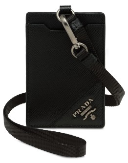 saffiano badge holder