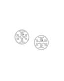 logo circle earrings