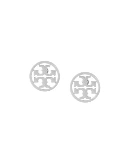 logo circle earrings